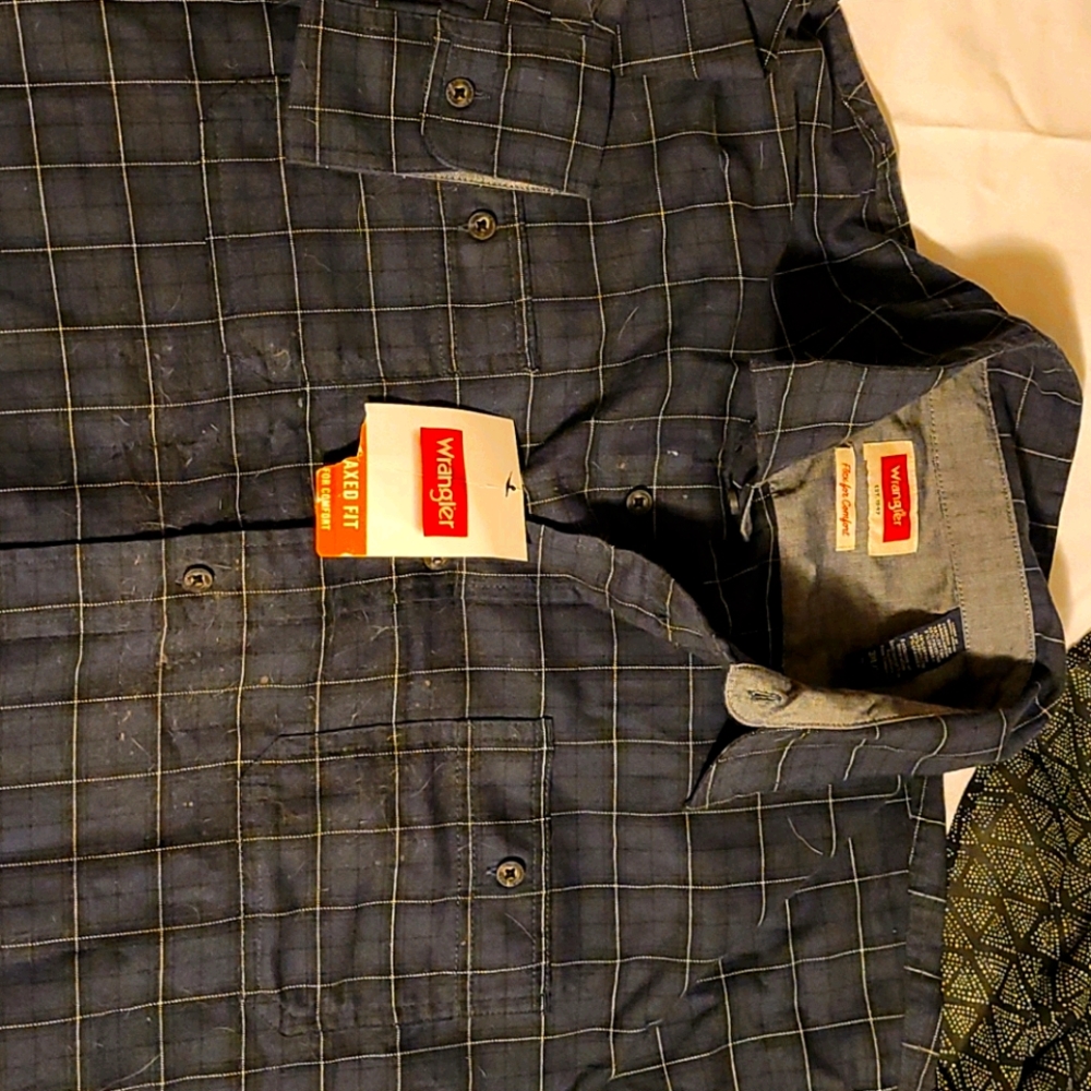 Mens Long sleeved Wrangler Oxford